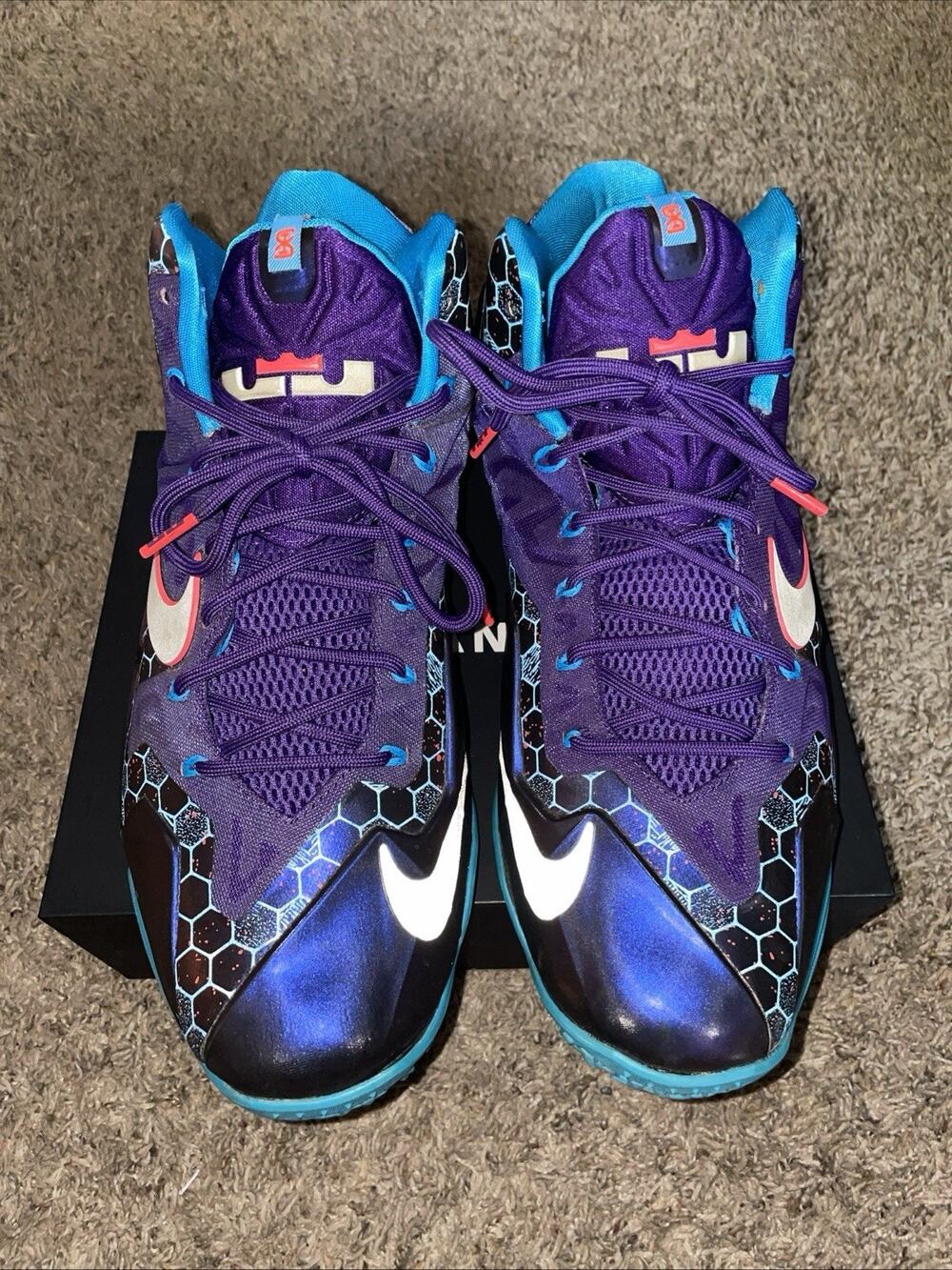 Nike Lebron 11 Summit Lake Hornets 616175-500 Mens 12